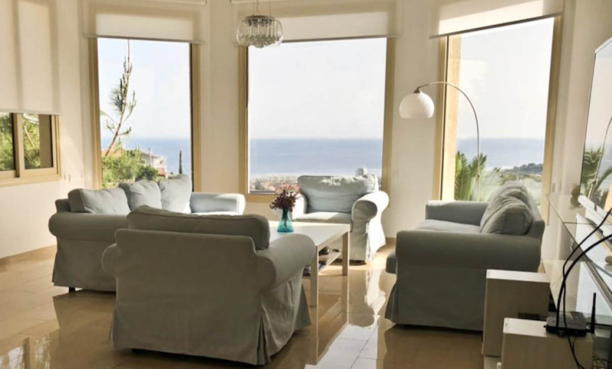 5 Bedroom Sea View House for Rent in Ayios Tychonas, Limassol